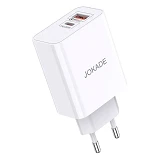 Сетевое зарядное устройство Jokade JB027 USB плюс USB-C/PD25W/QC3.0 белое                           