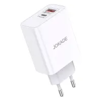 Сетевое зарядное устройство Jokade JB027 USB плюс USB-C/PD25W/QC3.0 белое                           