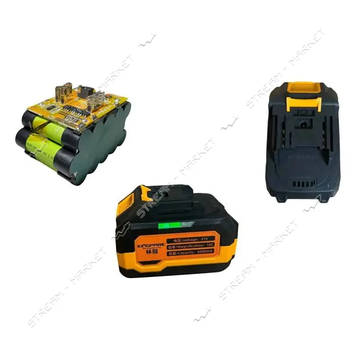 Аккумулятор высокотоковый KingPark C10 21V/6.0Ah под посадку Makita                                 