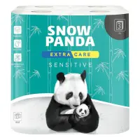 Туалетная бумага Снежная панда Extra Care Sensitive 3 слоя 8 рулонов                                