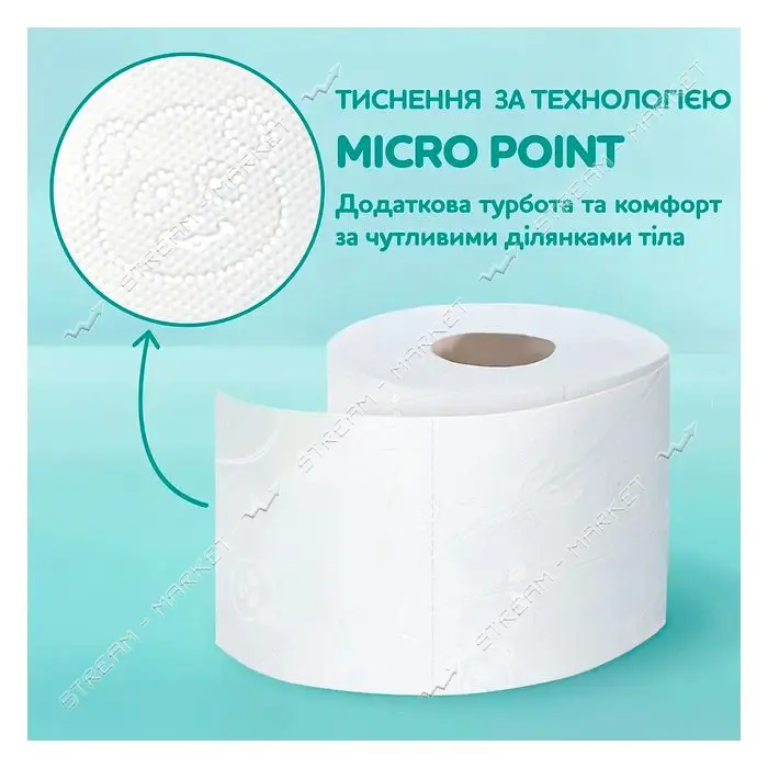 Туалетная бумага Снежная панда Extra Care Sensitive 3 слоя 8 рулонов