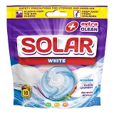 Капсулы для стирки белых вещей Solar White 10шт Зип пакет