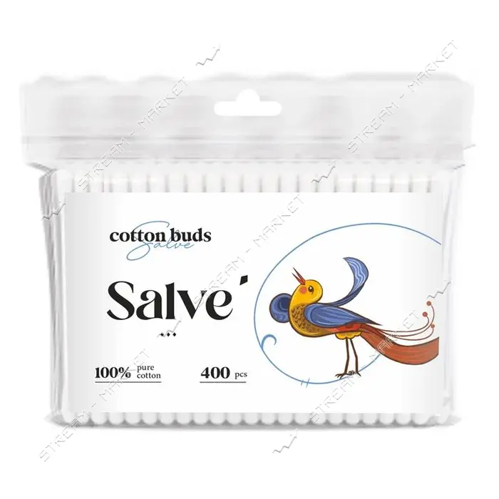 Ватные палочки Salve 400шт