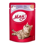 Рагу МЯУ пауч с кроликом и индейкой корм для котов 85г