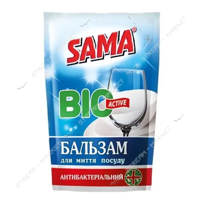 Бальзам для мытья посуды SAMA Антибактериальный 450г