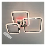 Люстра LED Diasha светодиодная с пультом диммером и подсветкой A8208/3BK 65Вт 16х40х43см черный