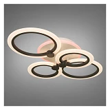 Люстра LED Diasha светодиодная с пультом диммером и подсветкой A8022/4BK 80Вт 16х40х43см черный     