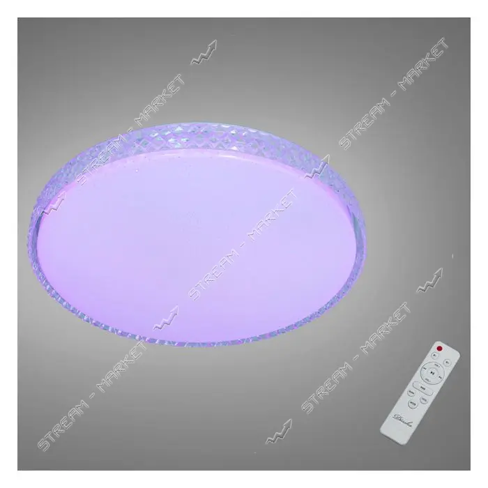 Люстра потолочная смарт LED RGB 80Вт пульт DB-8304/500RGB белая