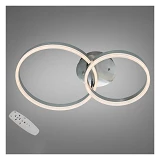 Люстра Diasha кольца 50W пульт 2539NEW HR dimmer матовый хром                                       