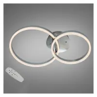 Люстра Diasha кольца 50W пульт 2539NEW HR dimmer матовый хром                                       