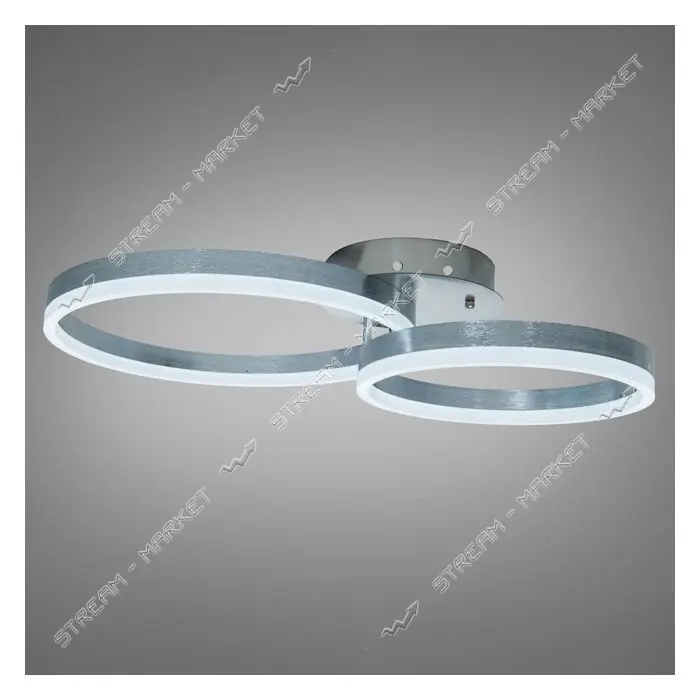 Люстра Diasha кольца 50W пульт 2539NEW HR dimmer матовый хром                                       