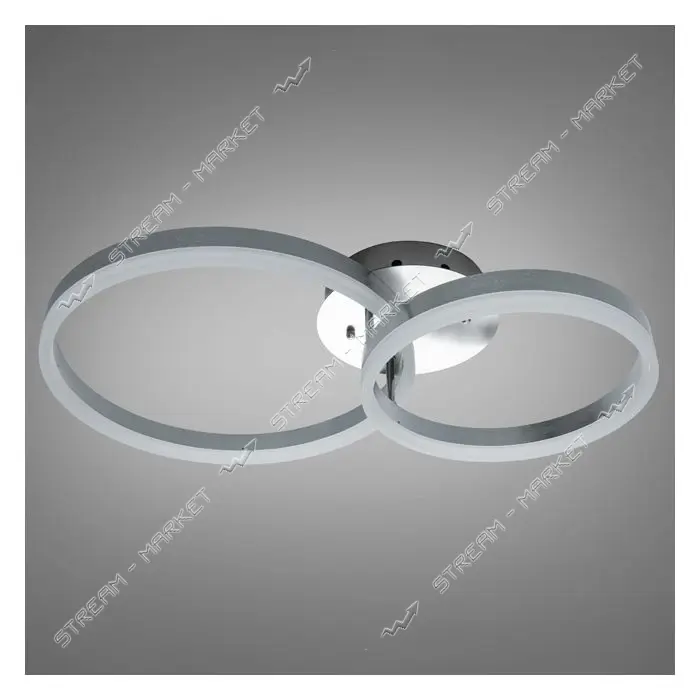 Люстра Diasha кольца 50W пульт 2539NEW HR dimmer матовый хром                                       