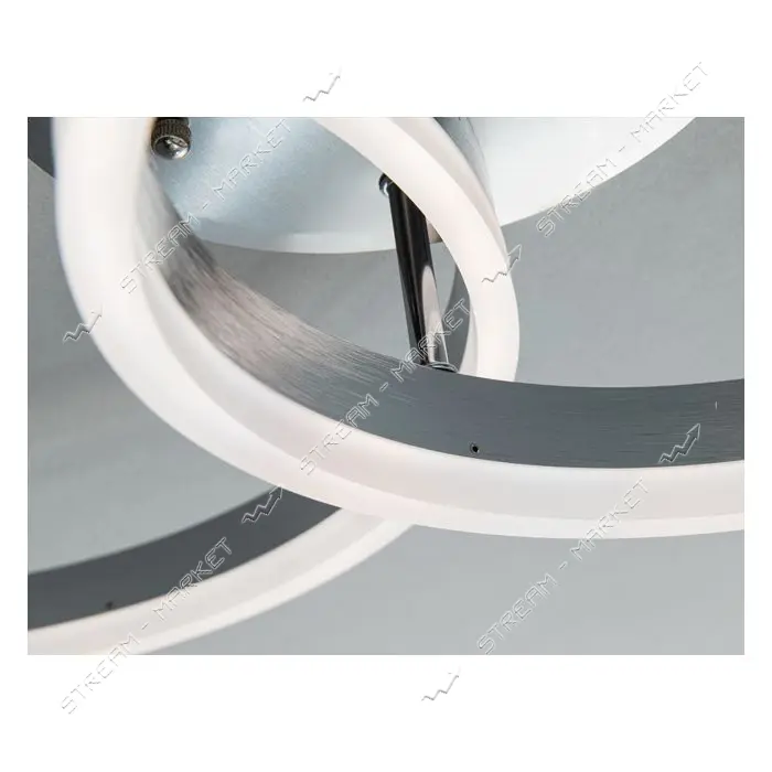 Люстра Diasha кольца 50W пульт 2539NEW HR dimmer матовый хром                                       