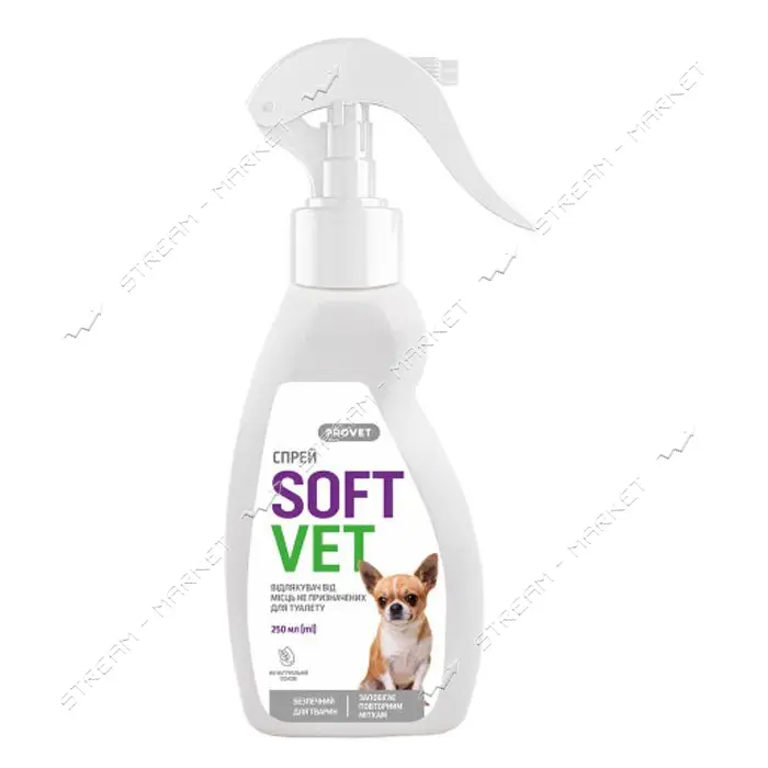 Спрей Provet SOFTVET отпугиватель от мест не предназначенных для туалета для собак 250мл