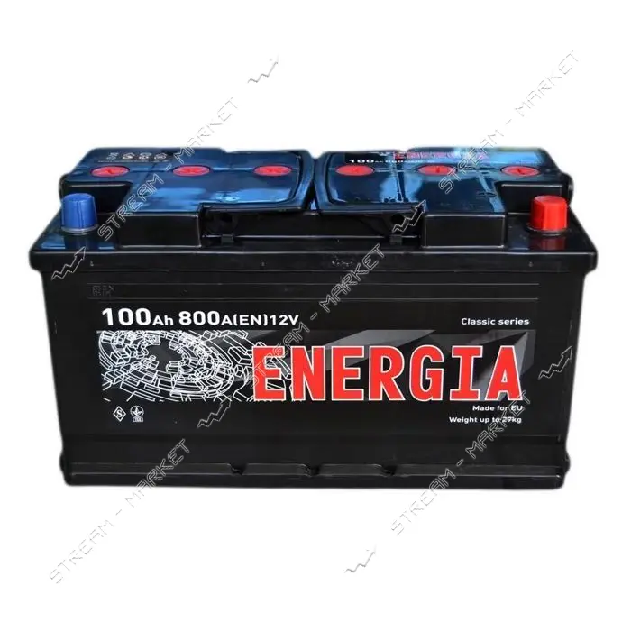 Аккумулятор Energia 100Ah Ев минус/плюс 800EN 353х175х190