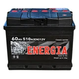 Аккумулятор Energia 60Ah Ев минус/плюс 510EN 242х175х190                                            