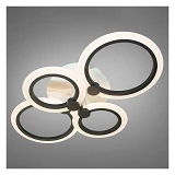 Люстра LED светодиодная Diasha с пультом и диммером A8022/4BK 80Вт 13х40х62см черный