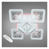 Люстра LED Diasha светодиодная 90Вт 12х43х43см S8157/4 плюс 1WH LED 3color dimmer белый