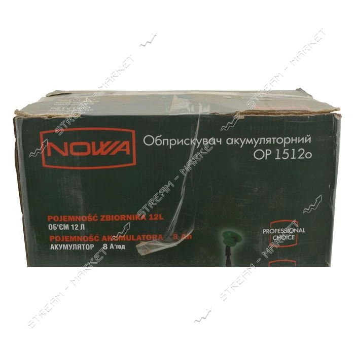 УЦІНКА! Обприскувач акумуляторний NOWA 12л OP 1512o 15А м'ята упаковка                              