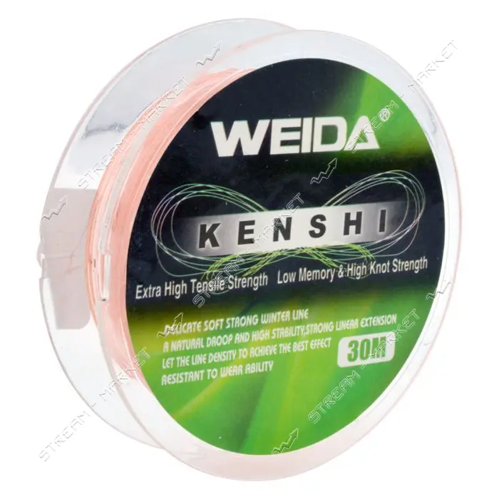 Леска Weida 30мх0.08мм тест 1х9кг                                                                   