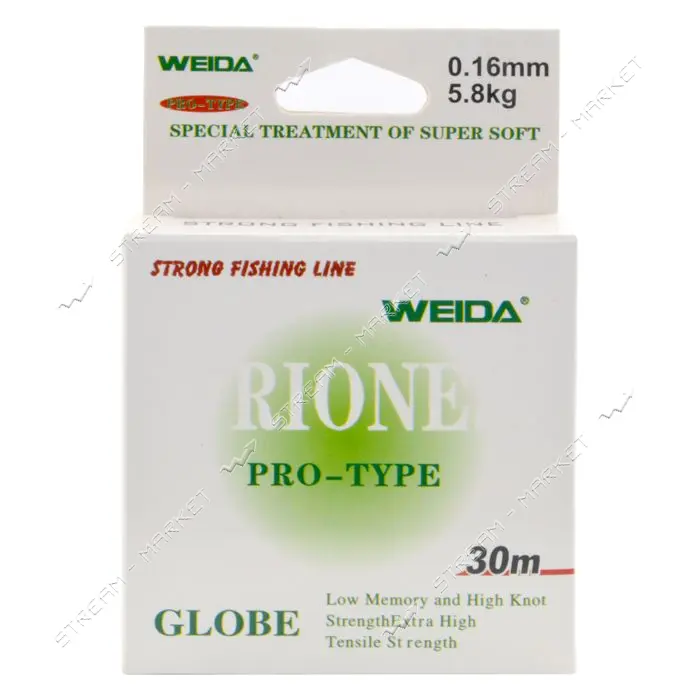 Леска Weida\Kaida 30мх0.16мм тест 5.8кг