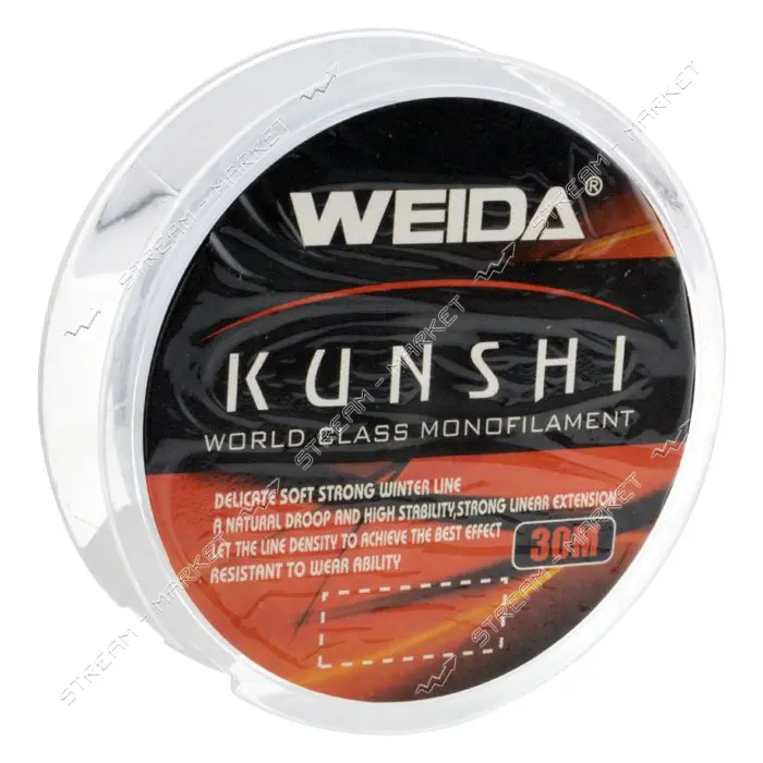 Леска Weida 30мх0.12мм тест 4.1кг                                                                   