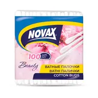 Палочки ватные Novax в пакете 100шт                                                                 