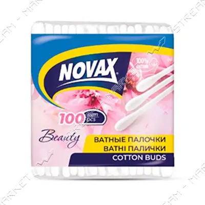 Палочки ватные Novax в пакете 100шт