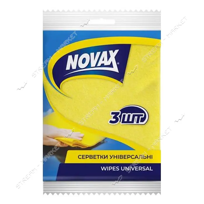 Салфетки для уборки Novax универсальные 3шт                                                         
