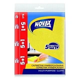 Салфетки для уборки Novax универсальные 5 плюс 1шт                                                  