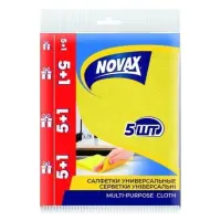 Салфетки для уборки Novax универсальные 5 плюс 1шт                                                  