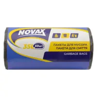 Пакеты для мусора Novax 35л 50шт                                                                    