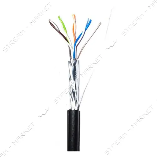 Кабель медный наружный ДКЗ FTP CAT5e 4P 305м 8х0.50 в коробке черный