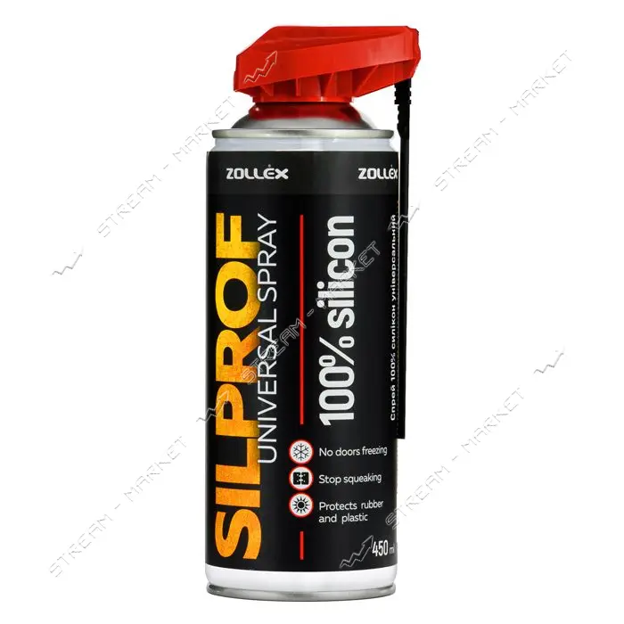 Силиконовый спрей Zollex 15066 100% SILPROF 450мл с носиком                                         