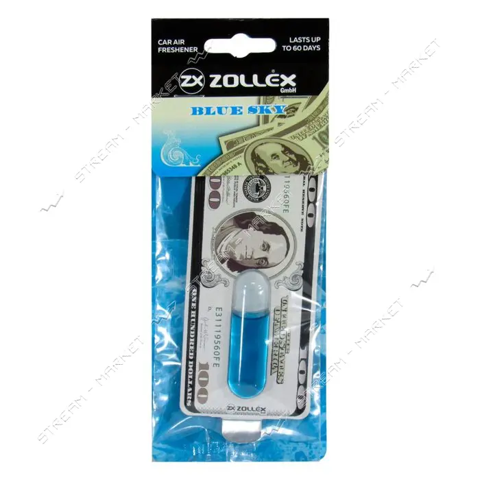 Автомобильный ароматизатор воздуха Zollex 17000 Dollar Blue sky 5мл