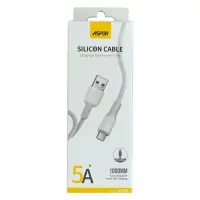 Кабель Aspor A080 Micro USB 5А 1м белый                                                             