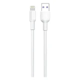Кабель Aspor A081 Silicone Lightning 1м белый