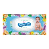 Салфетки влажные Superfresh для детей и мам с клапаном 72шт                                         