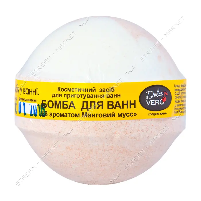 Бомба для ванн Dolce Vero Манговый мусс 75г