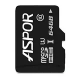 Карта памяти Aspor 64GB MicroSDHC Class 10