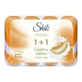 Шик крем-мыло Deluxe крем 1+1 дыня 4*90 г
