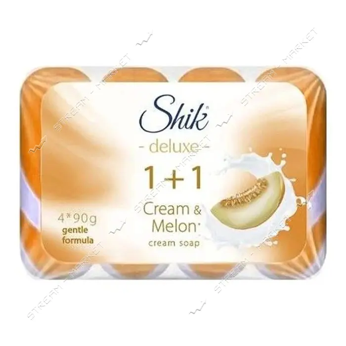 Шик крем-мыло Deluxe крем 1+1 дыня 4*90 г