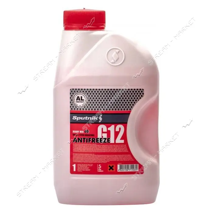 Антифриз Sputnik -40 G12 1кг красный