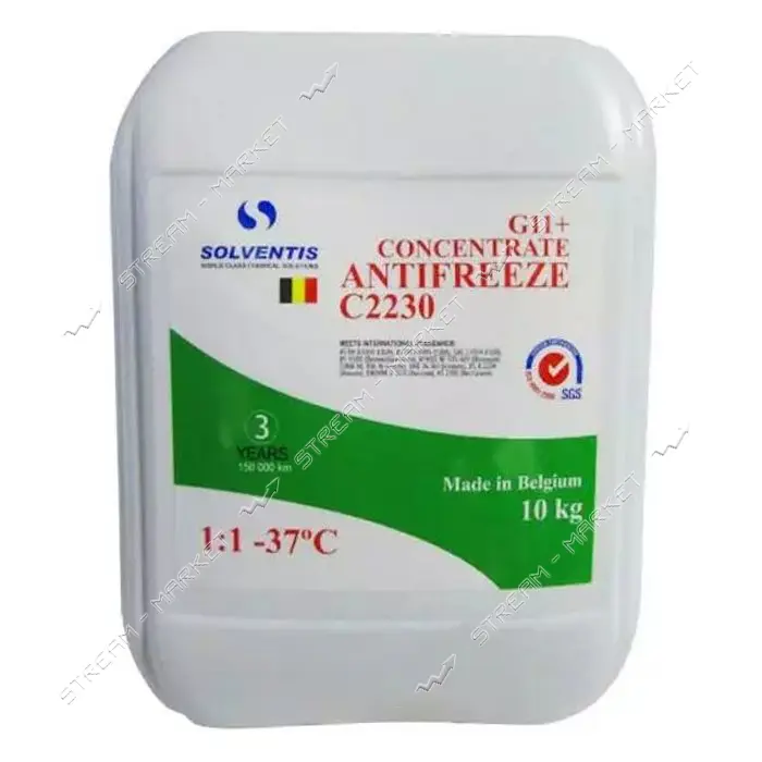 Антифриз Solventis -37 G11 плюс 10кг зеленый                                                        