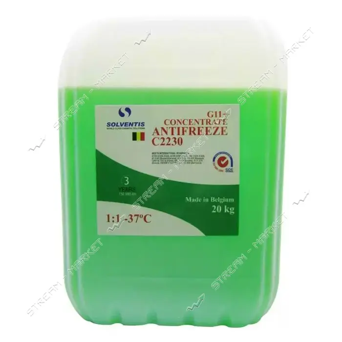 Антифриз Solventis -37 G11 плюс 20кг зеленый                                                        