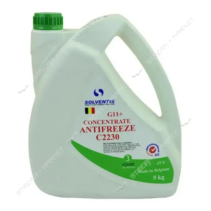 Антифриз Solventis -37 G11 плюс 5кг зеленый                                                         