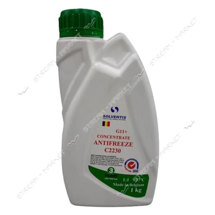 Антифриз Solventis концентрат G11 плюс 1кг зеленый                                                  