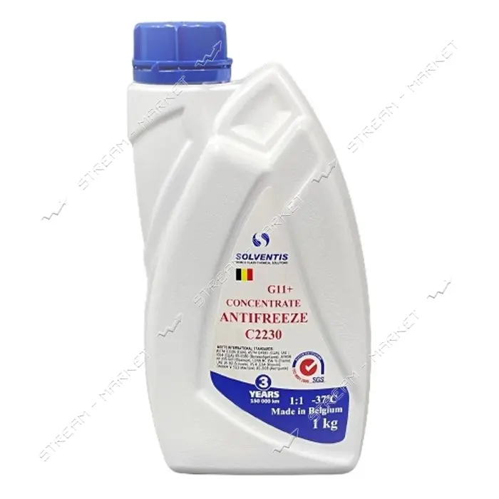Антифриз Solventis концентрат G11 плюс 1кг синий                                                    