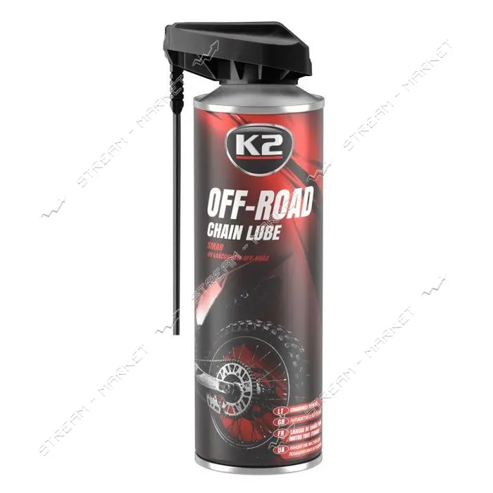Смазка K2 для цепей PRO OFF ROAD CHAIN LUBE 500мл                                                   