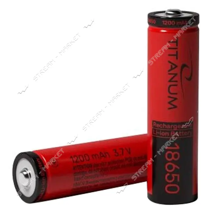Аккумулятор Titanum Li-ion 18650 без защиты 1200mAh                                                 